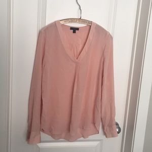 100% silk j crew blouse